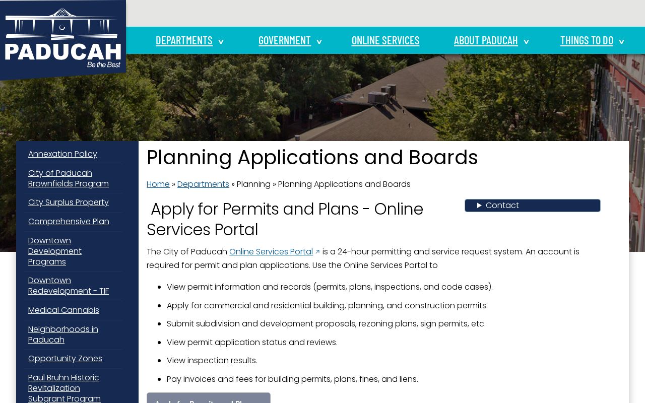 Paducah street directory planning permit records